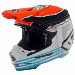 6D Helmets 6D Helmets 6D Youth ATR-2Y Danger Boy Helmet 12 6D Helmets 6D Helmets 6D Youth ATR-2Y Danger Boy Helmet -Cheap Kids Motorcycle Gear Store 6 datr2 danger boy helmet white orange blue