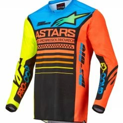 Alpinestars Racer Compass Youth Jersey -Cheap Kids Motorcycle Gear Store alpinestars youth compass jersey neon fluo black green 2