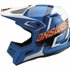 Answer Youth AR1 Vendetta Helmet -Cheap Kids Motorcycle Gear Store answer ar1 vendetta helmet blue white orange 1