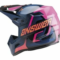 Answer Youth AR1 Vendetta Helmet -Cheap Kids Motorcycle Gear Store answer ar1 vendetta helmet dark blue pink orange 1