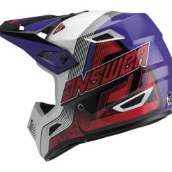 Answer Youth AR1 Vendetta Helmet -Cheap Kids Motorcycle Gear Store answer ar1 vendetta helmet red white purple 1