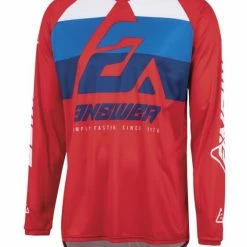 Answer Youth A23 Syncron CC Jersey -Cheap Kids Motorcycle Gear Store answer youth a23 syncron cc jersey red white blue