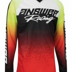 Answer Youth Syncron Prism Jersey -Cheap Kids Motorcycle Gear Store answer youth syncron prism jersey red white hyper acid