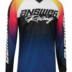 Answer Youth Syncron Prism Jersey -Cheap Kids Motorcycle Gear Store answer youth syncron prism jersey reflex air pink hyper acid
