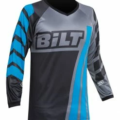 BILT Amped Evo Youth Jersey -Cheap Kids Motorcycle Gear Store bilt amped evo jersey black blue 2