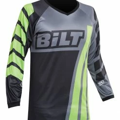 BILT Amped Evo Youth Jersey -Cheap Kids Motorcycle Gear Store bilt amped evo jersey black green 1