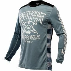 Fasthouse Youth Grindhouse Akuma Jersey -Cheap Kids Motorcycle Gear Store fasthouse grindhouse akuma jersey black white 2