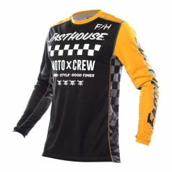 Fasthouse Grindhouse Youth Alpha Jersey -Cheap Kids Motorcycle Gear Store fasthouse grindhouse youth alpha jersey black amber