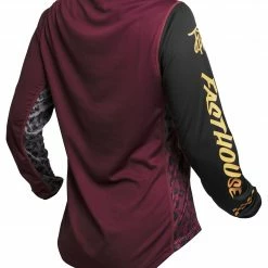 Fasthouse Youth Girl's Grindhouse Golden Script Jersey -Cheap Kids Motorcycle Gear Store fasthouse youth girls grindhouse golden script jersey maroon 1