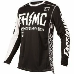 Fasthouse Youth Grindhouse Punk Jersey -Cheap Kids Motorcycle Gear Store fasthouse youth grindhouse punk jersey white black 2