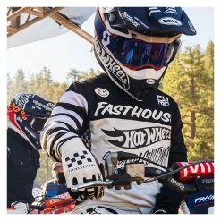 Fasthouse Youth Speed Style Hot Wheels Gloves -Cheap Kids Motorcycle Gear Store fasthouse youth speed style hot wheels gloves white black 4