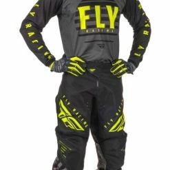 Fly Racing Dirt Youth Kinetic K220 Pants -Cheap Kids Motorcycle Gear Store fly racing dirt kinetic k220 pants black grey hi viz 3