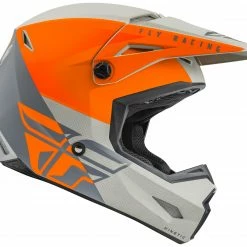 Fly Racing Dirt Fly Racing Dirt Fly Racing Youth Kinetic Straight Edge Helmet -Cheap Kids Motorcycle Gear Store fly racing dirt kinetic straight edge helmet matte orange grey scaled