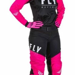 Fly Racing Dirt Fly Racing Dirt Fly Racing Lite Girl's Pants -Cheap Kids Motorcycle Gear Store fly racing dirt lite womens pants neon pink black 3