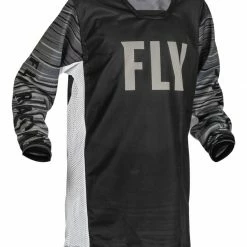 Fly Racing Dirt Fly Racing Dirt Fly Racing Youth Kinetic Mesh Jersey -Cheap Kids Motorcycle Gear Store fly racing youth kinetic mesh jersey black white grey