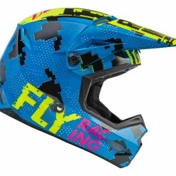 Fly Racing Dirt Fly Racing Dirt Fly Racing Youth Kinetic Scan Helmet -Cheap Kids Motorcycle Gear Store fly racing youth kinetic scan helmet blue hi viz pink 1