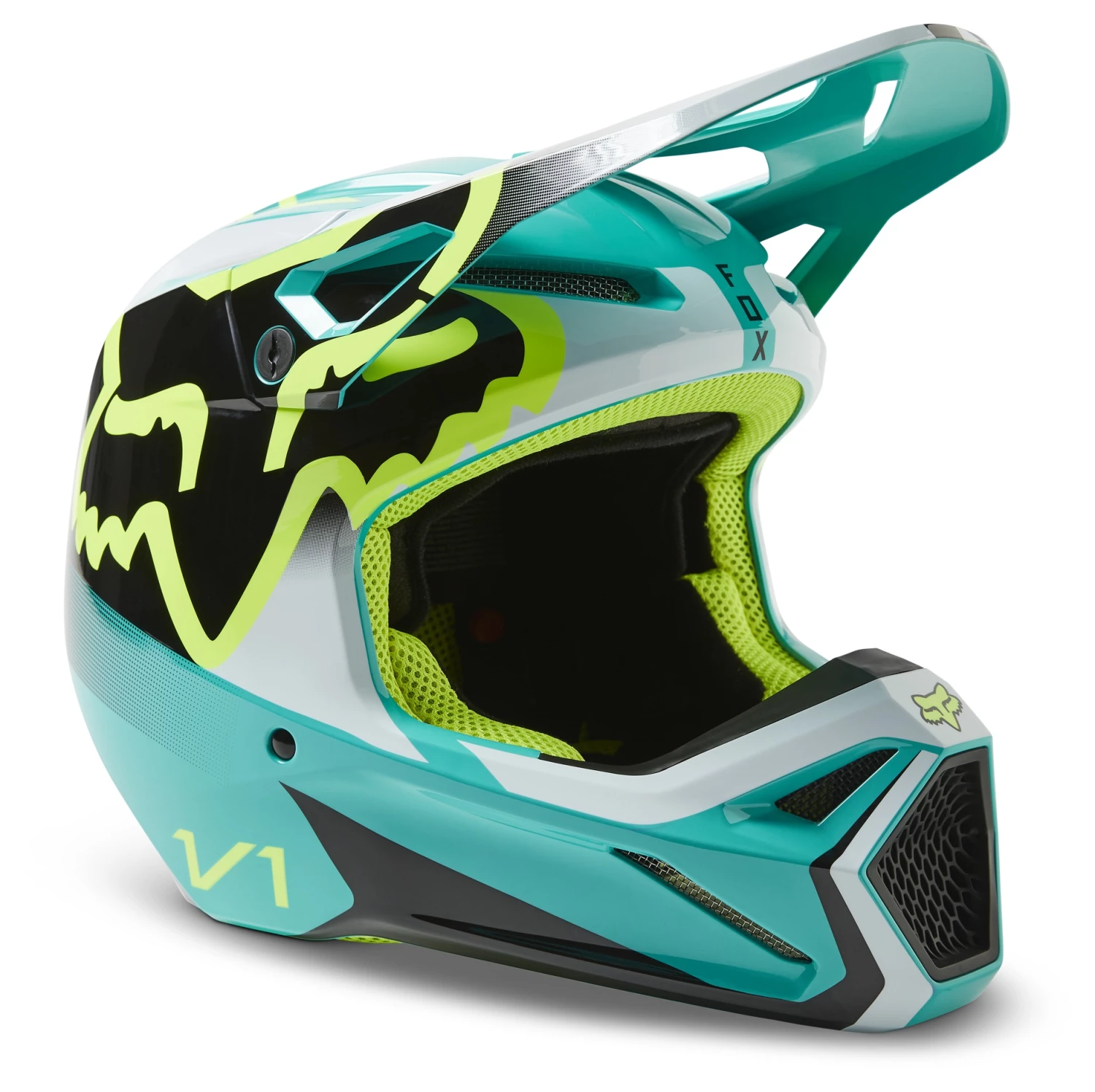 Fox Racing Youth V1 Leed Helmet 3 Fox Racing Youth V1 Leed Helmet - Image 3