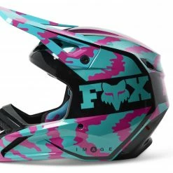 Fox Racing Youth V1 Nuklr Helmet -Cheap Kids Motorcycle Gear Store fox racing v1 nuklr helmet 5