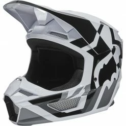 Fox Racing Youth V1 Lux Helmet -Cheap Kids Motorcycle Gear Store fox racing youth v1 lux helmet black white 2