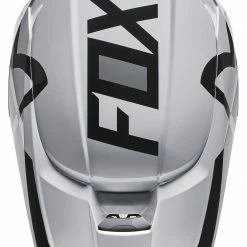 Fox Racing Youth V1 Lux Helmet -Cheap Kids Motorcycle Gear Store fox racing youth v1 lux helmet black white 4