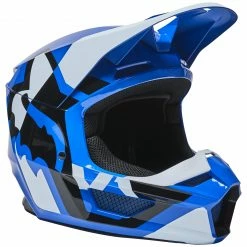 Fox Racing Youth V1 Lux Helmet -Cheap Kids Motorcycle Gear Store fox racing youth v1 lux helmet blue