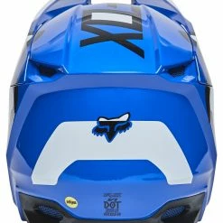 Fox Racing Youth V1 Lux Helmet -Cheap Kids Motorcycle Gear Store fox racing youth v1 lux helmet blue 3