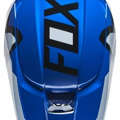 Fox Racing Youth V1 Lux Helmet -Cheap Kids Motorcycle Gear Store fox racing youth v1 lux helmet blue 4