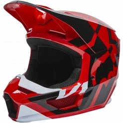 Fox Racing Youth V1 Lux Helmet -Cheap Kids Motorcycle Gear Store fox racing youth v1 lux helmet flo red 2