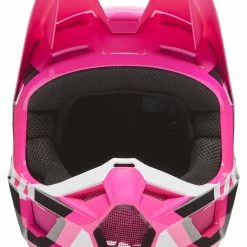 Fox Racing Youth V1 Lux Helmet -Cheap Kids Motorcycle Gear Store fox racing youth v1 lux helmet pink 1