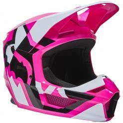 Fox Racing Youth V1 Lux Helmet -Cheap Kids Motorcycle Gear Store fox racing youth v1 lux helmet pink
