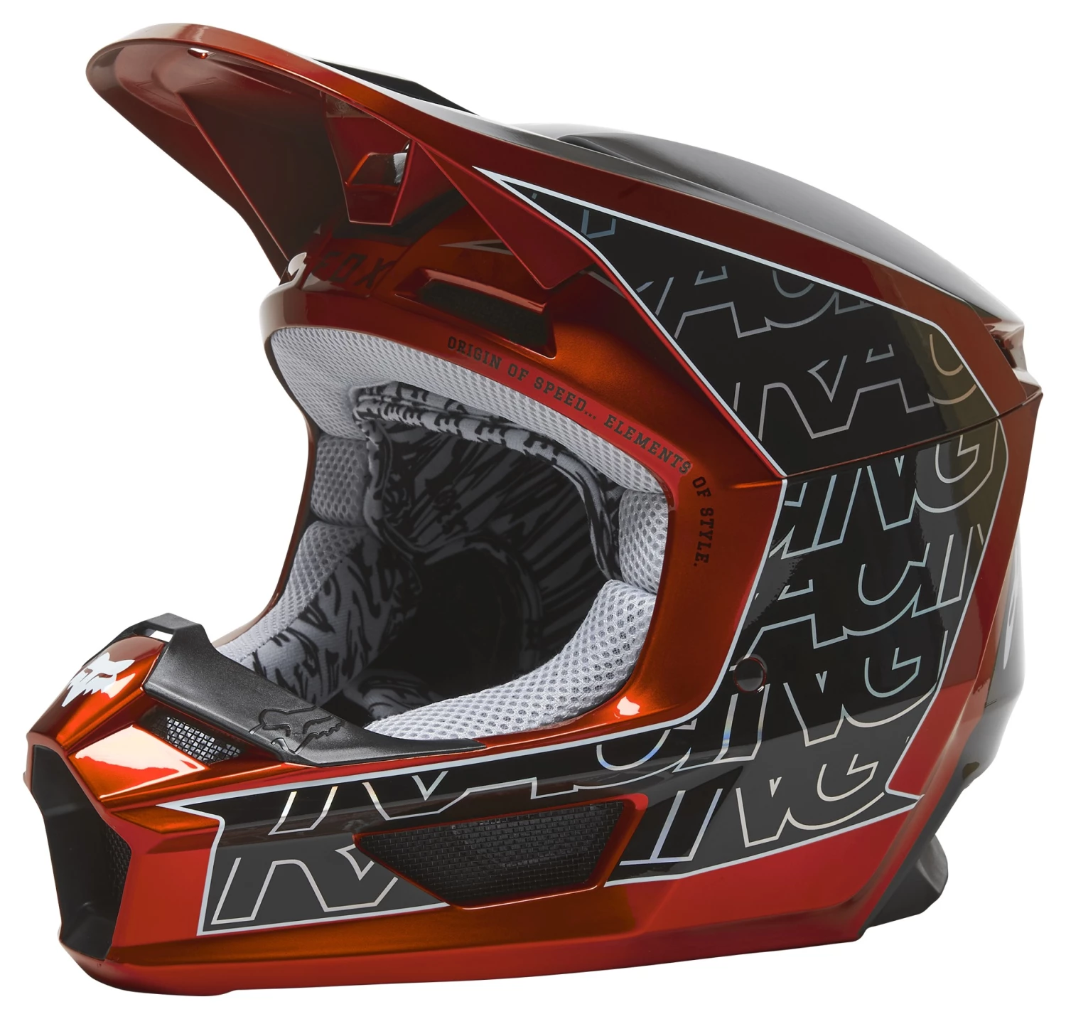 Fox Racing Youth V1 Peril Helmet 3 Fox Racing Youth V1 Peril Helmet - Image 3