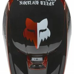 Fox Racing Youth V1 Peril Helmet 9 Fox Racing Youth V1 Peril Helmet -Cheap Kids Motorcycle Gear Store fox racing youth v1 peril helmet flo red 4