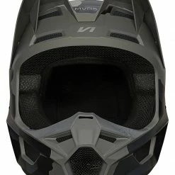 Fox Racing Youth V1 Trev Helmet Black/Grey / Youth LG [Open Box] -Cheap Kids Motorcycle Gear Store fox racing youth v1 trev helmet black grey youth lg open box black grey 3