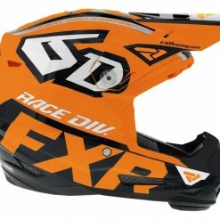 FXR 6D ATR-2 Youth Helmet -Cheap Kids Motorcycle Gear Store fxr6 datr2 youth helmet orange black silver 3