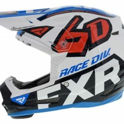 FXR 6D ATR-2 Youth Helmet -Cheap Kids Motorcycle Gear Store fxr6 datr2 youth helmet white red blue 1