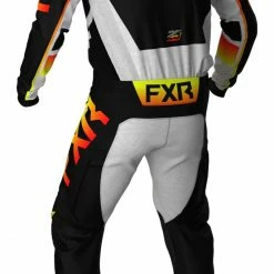 FXR Youth Podium MX Pants -Cheap Kids Motorcycle Gear Store fxr podium mx pants black hi viz yellow grey 1