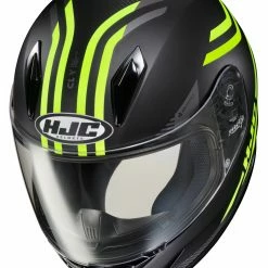 HJC Helmets HJC Helmets HJC Youth CL-Y Strix Helmet -Cheap Kids Motorcycle Gear Store hjccly strix youth helmet black hi viz 2