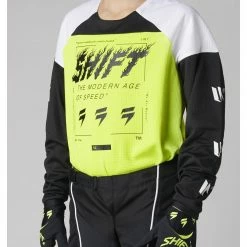Shift Youth White Label Flame Jersey