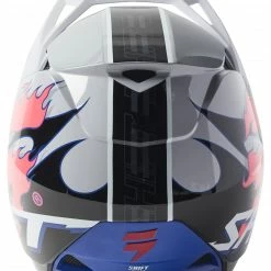 Shift Youth White Label Burntable Helmet -Cheap Kids Motorcycle Gear Store shift youth white label burntable helmet grey black 3