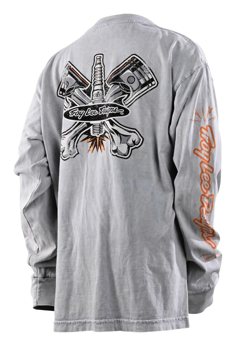 Troy Lee Designs Troy Lee Designs Troy Lee Piston Bone Long Sleeve Youth T-Shirt (Youth LG) 2 Troy Lee Designs Troy Lee Designs Troy Lee Piston Bone Long Sleeve Youth T-Shirt (Youth LG) - Image 2