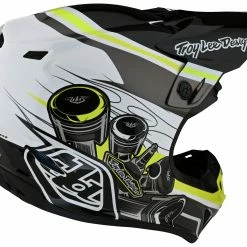 Troy Lee Designs Youth SE4 Polyacrylite Skooly Helmet -Cheap Kids Motorcycle Gear Store troy lee designs youth se4 polyacrylite skooly helmet black yellow 2 scaled