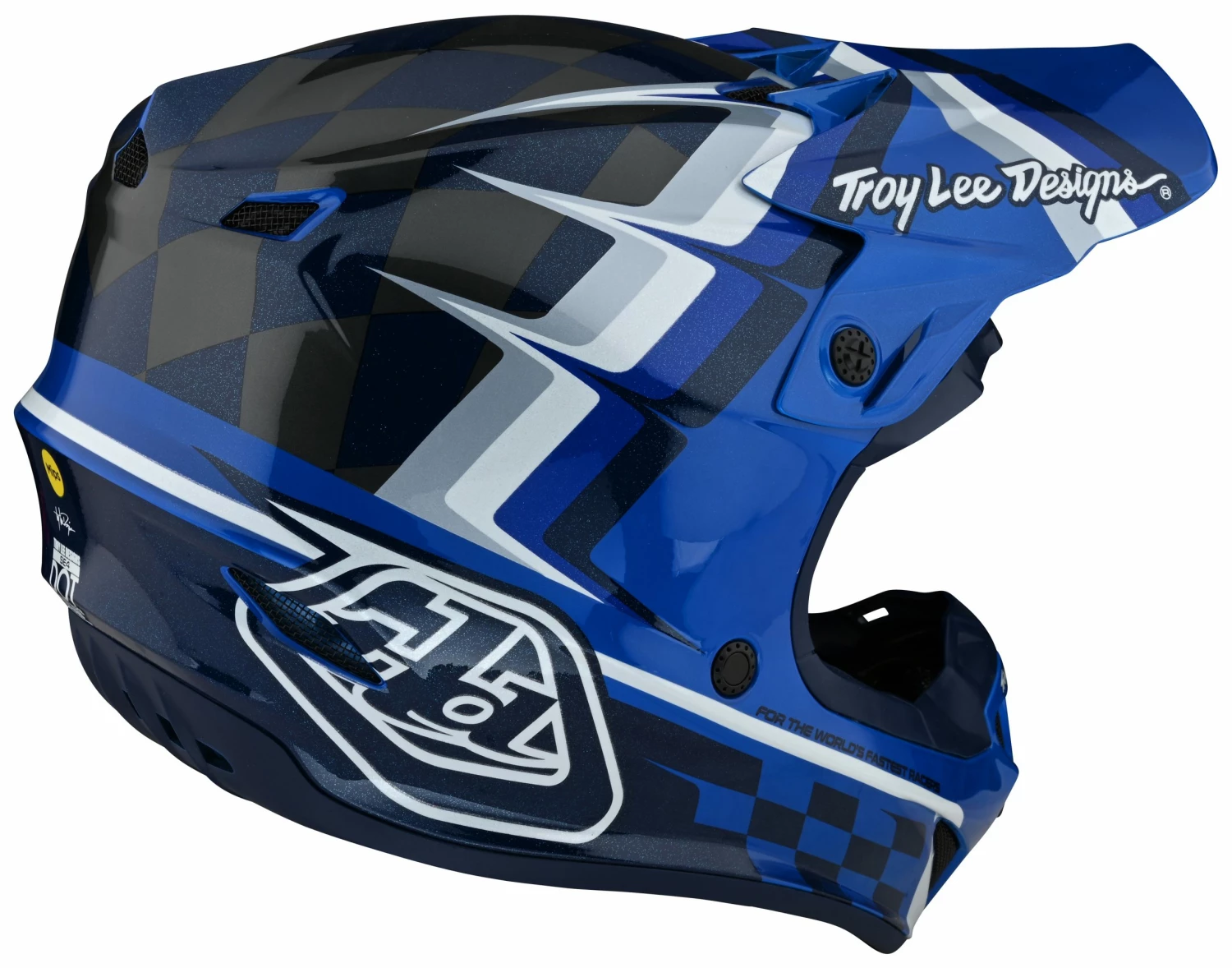 Troy Lee Designs Youth SE4 Polyacrylite Warped Helmet 7 Troy Lee Designs Youth SE4 Polyacrylite Warped Helmet - Image 7