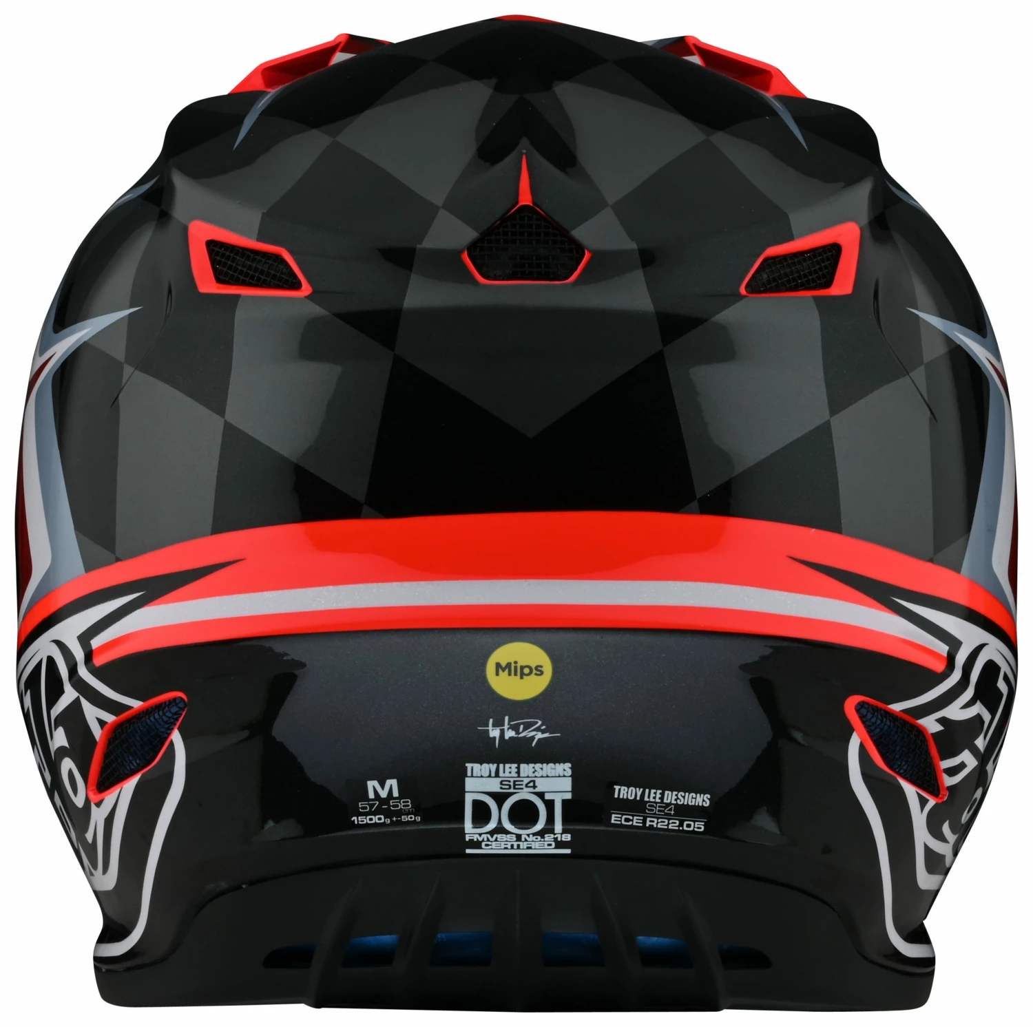 Troy Lee Designs Youth SE4 Polyacrylite Warped Helmet 2 Troy Lee Designs Youth SE4 Polyacrylite Warped Helmet - Image 2